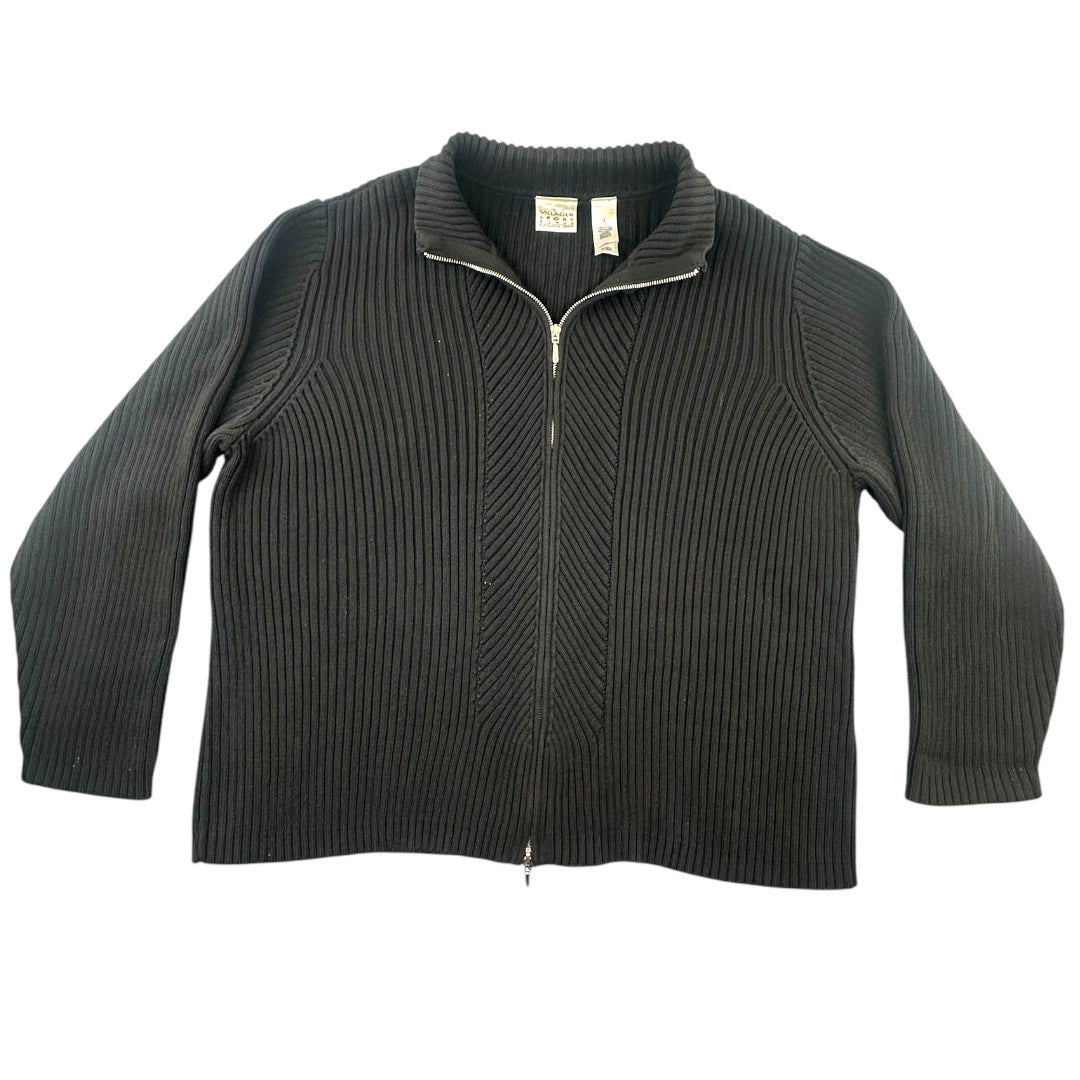 Vintage Liz Claiborne Villager Sport Double Zipper Cardigan