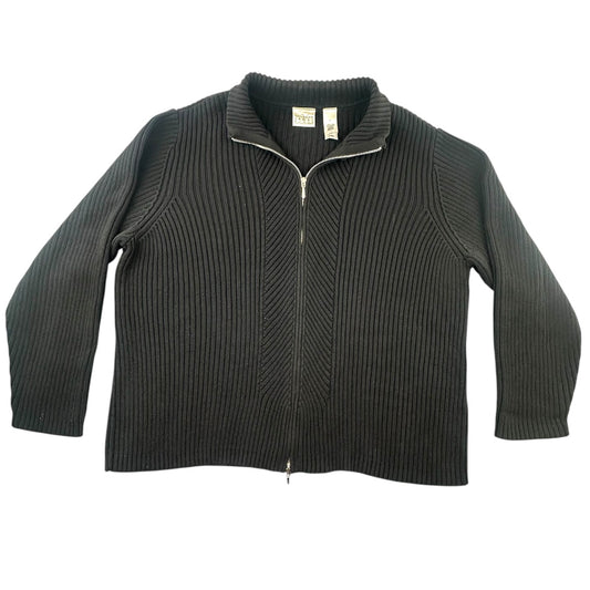 Vintage Liz Claiborne Villager Sport Double Zipper Cardigan