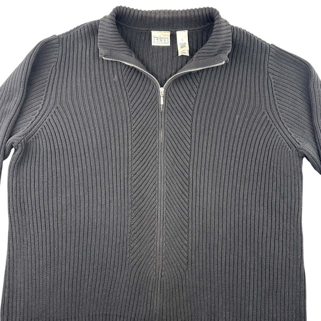 Vintage Liz Claiborne Villager Sport Double Zipper Cardigan