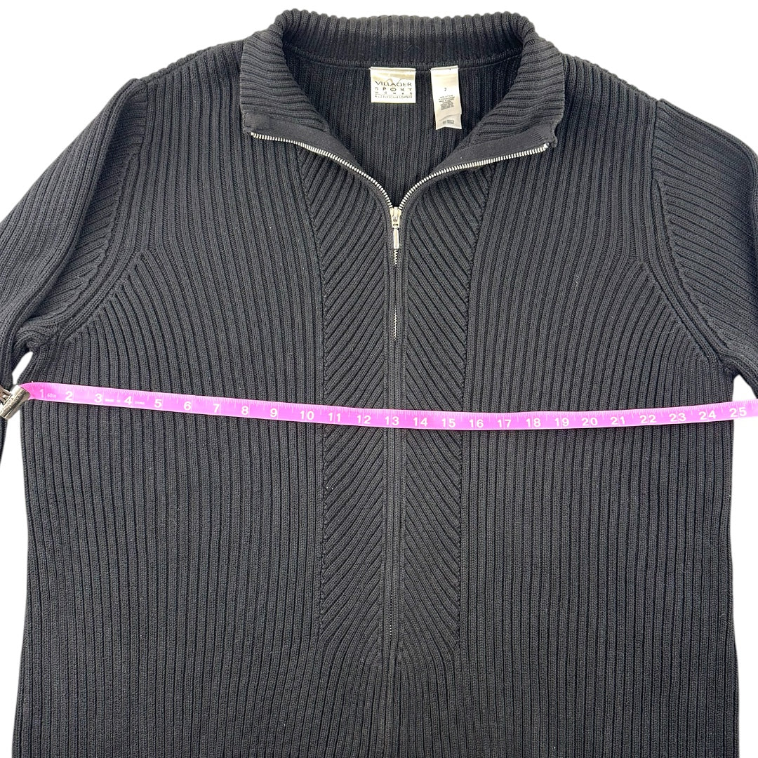 Vintage Liz Claiborne Villager Sport Double Zipper Cardigan