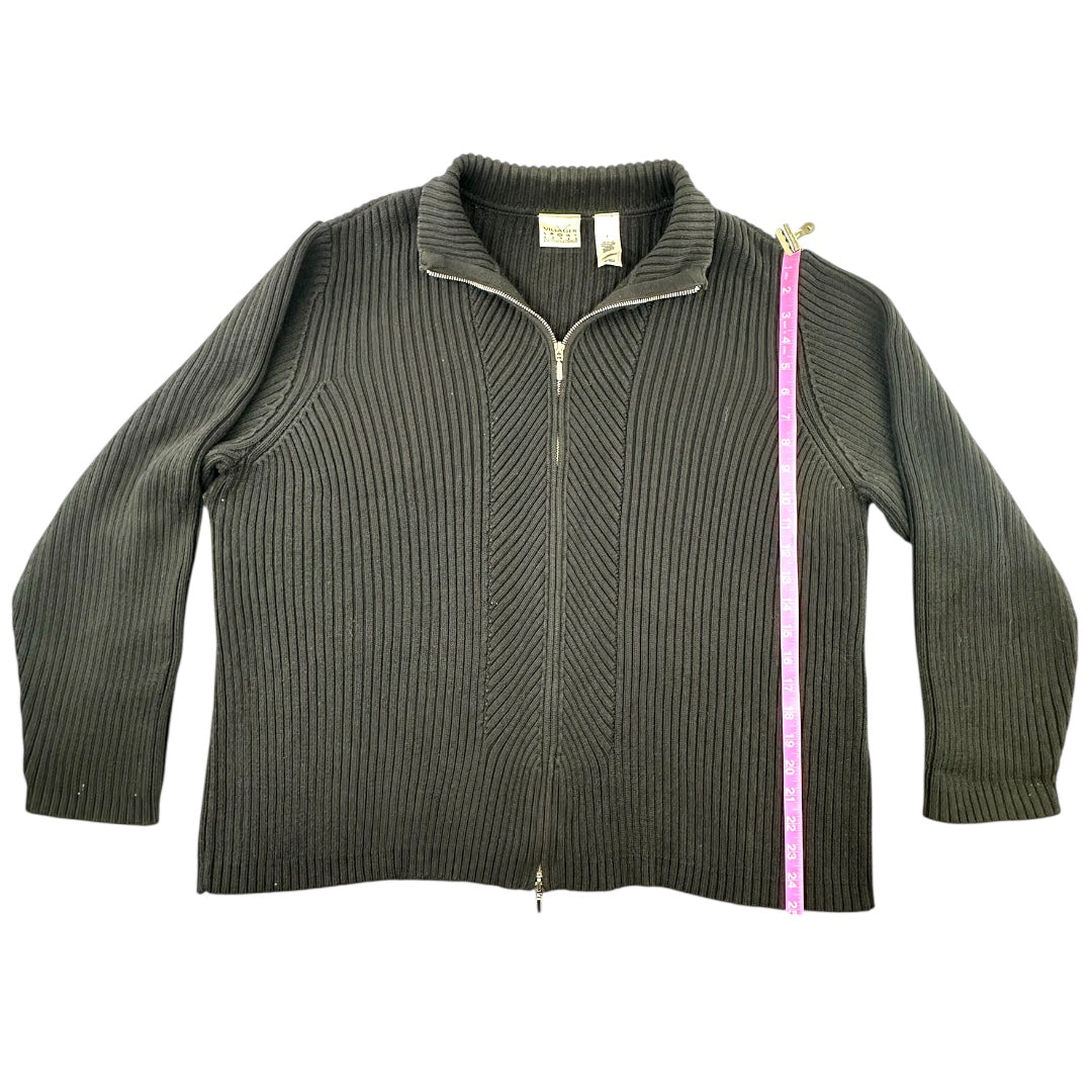 Vintage Liz Claiborne Villager Sport Double Zipper Cardigan