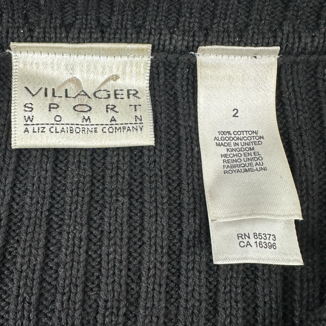 Vintage Liz Claiborne Villager Sport Double Zipper Cardigan