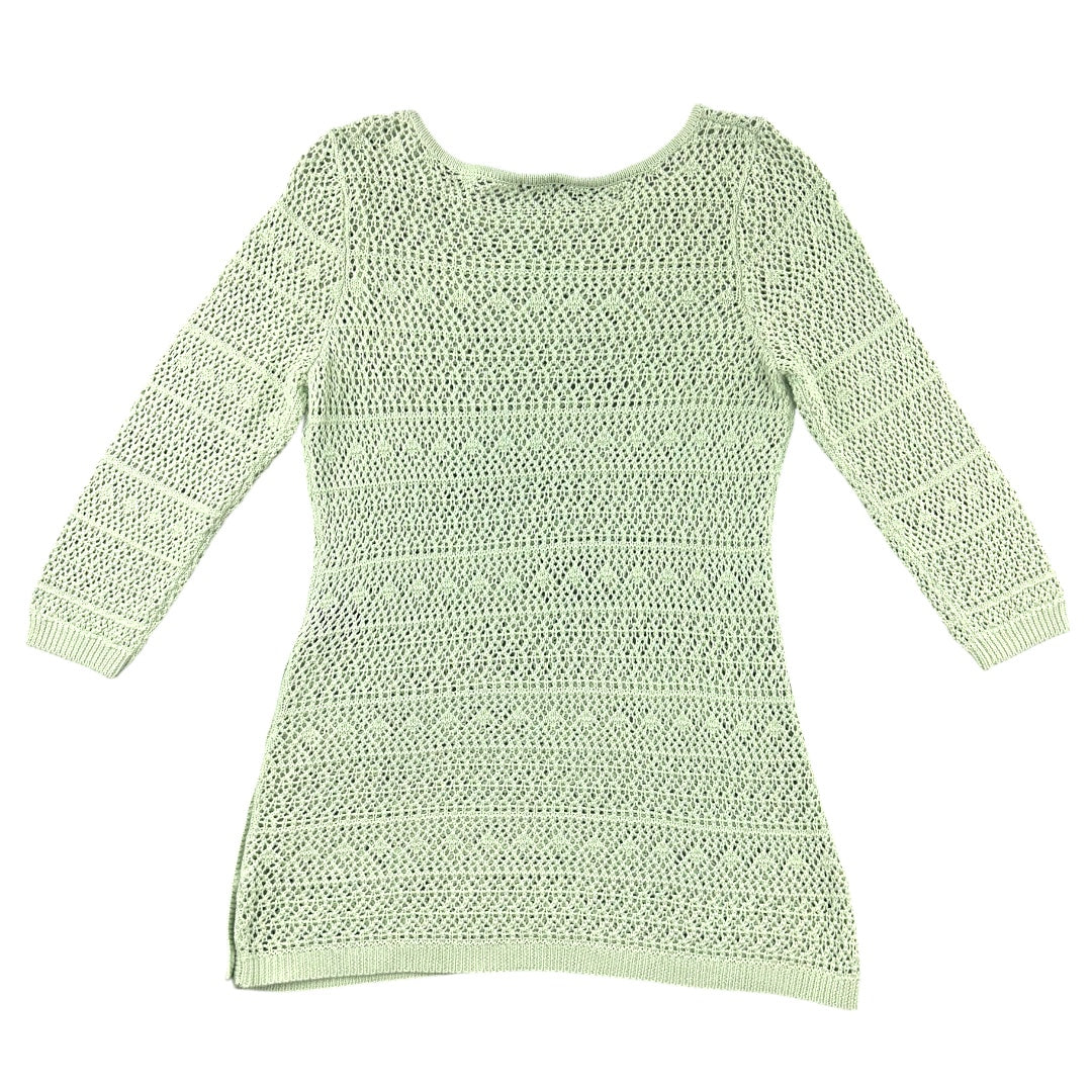 Karissa & Me Mint Green Crochet Sweater NWT