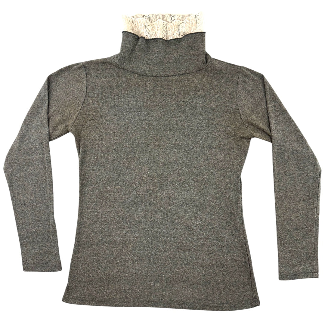 White Lace Turtleneck