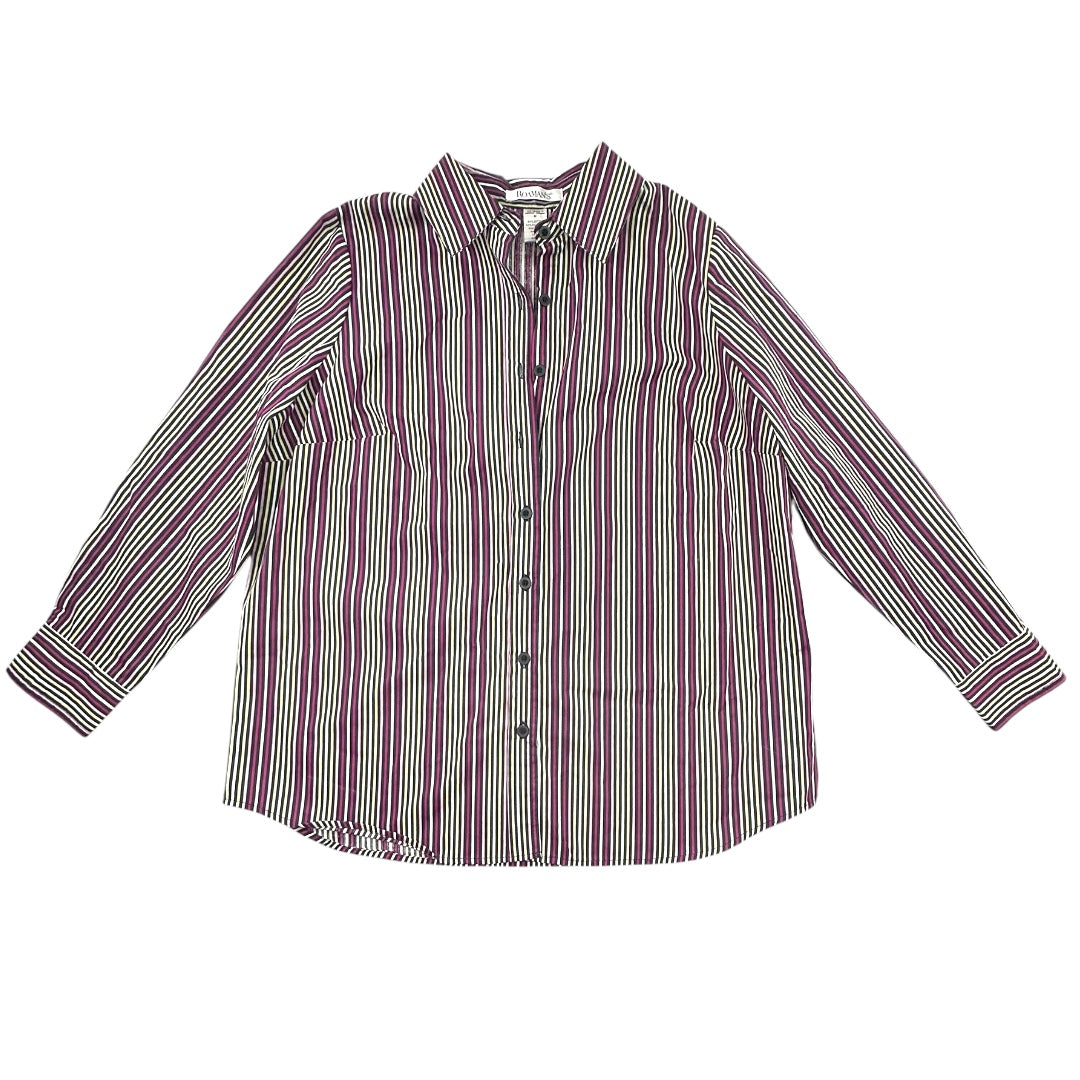 Vintage Roaman's Striped Button Up Shirt