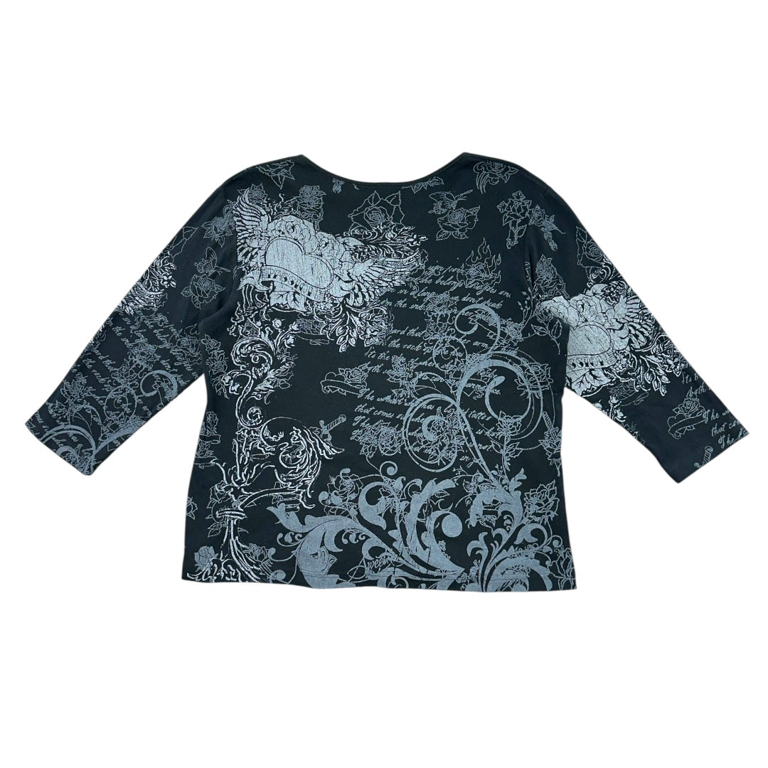 Y2K Cactus Bay Tattoo Style Graphic Tee