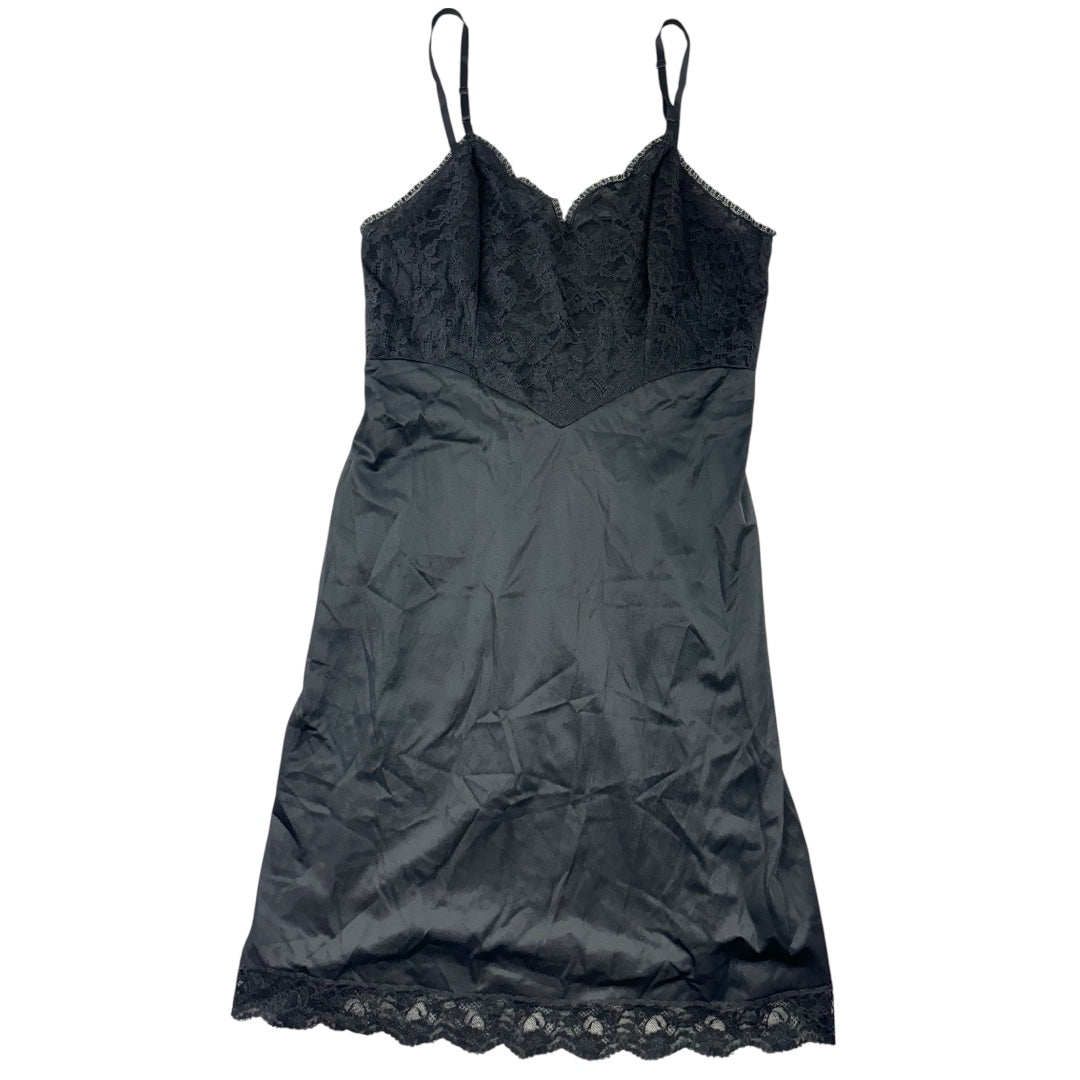Vintage Black Lace Slip Dress
