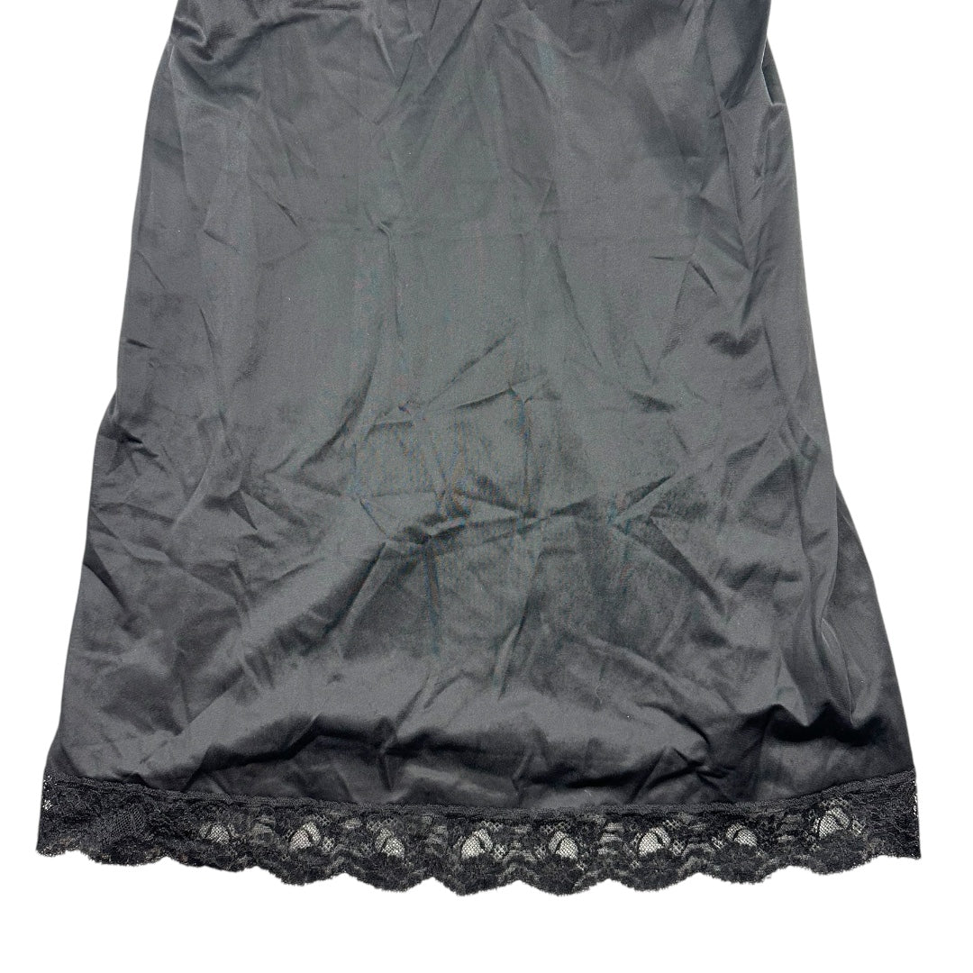 Vintage Black Lace Slip Dress