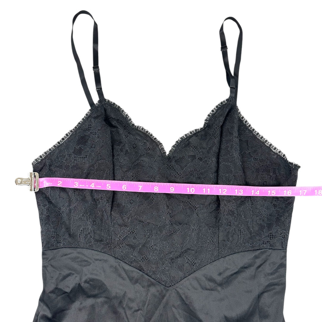 Vintage Black Lace Slip Dress