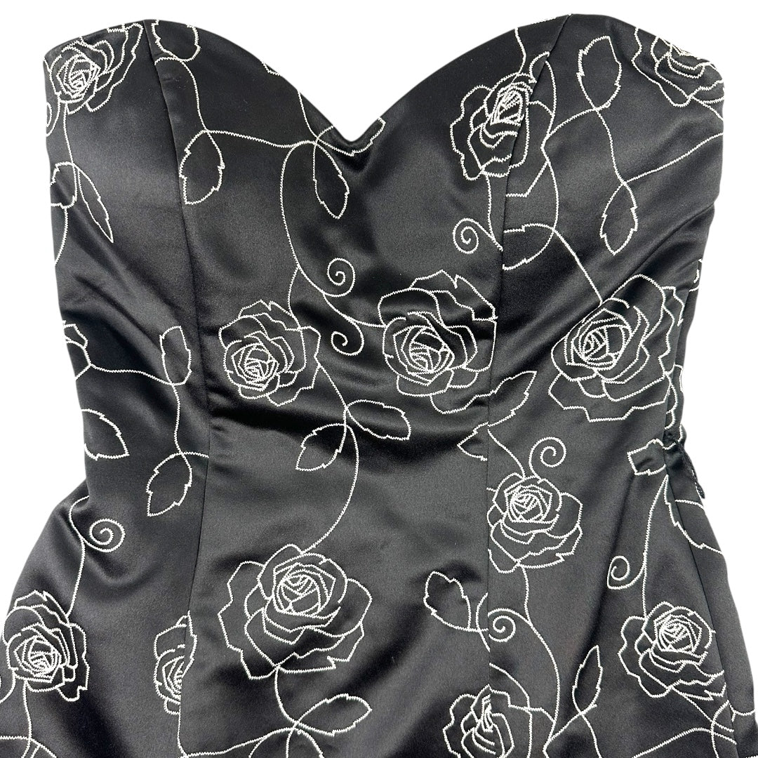 White House Black Market Strapless Floral Mini Dress