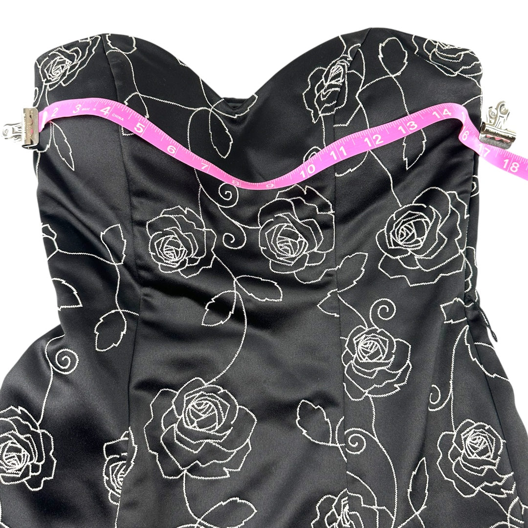 White House Black Market Strapless Floral Mini Dress