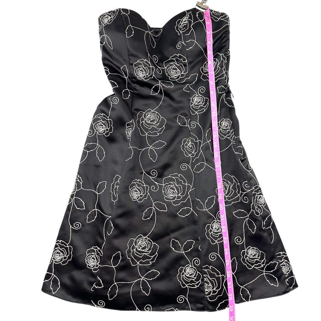 White House Black Market Strapless Floral Mini Dress
