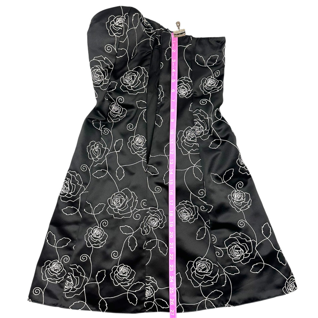 White House Black Market Strapless Floral Mini Dress