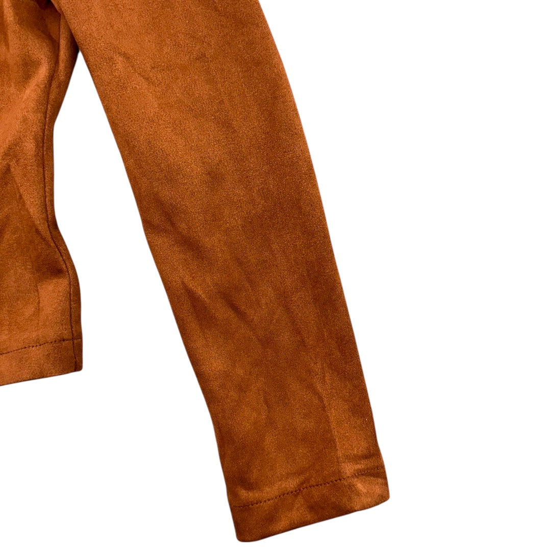 Military Style Faux Suede Jacket