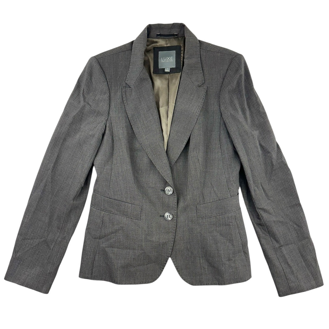 LUXE by The Limited Grey Pinstripe Blazer