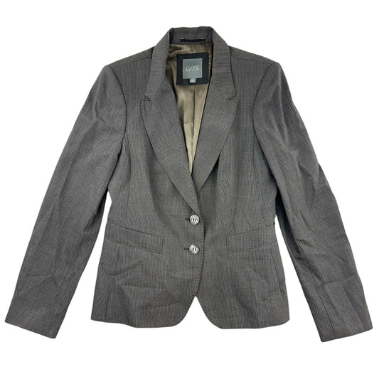 LUXE by The Limited Grey Pinstripe Blazer