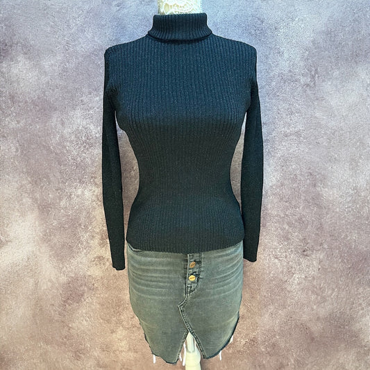Joseph A. Shimmer Sparkle Glitter Turtleneck