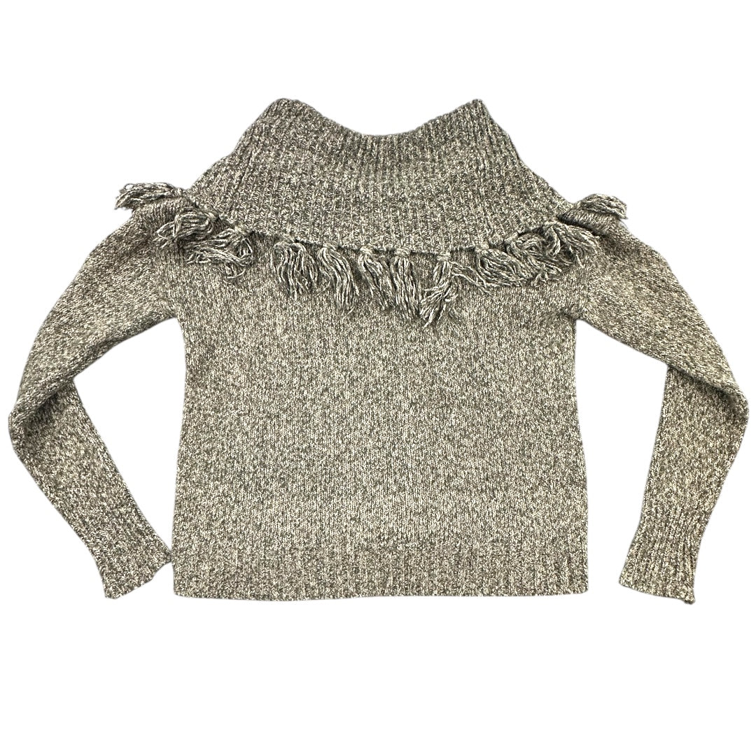 Kensie Marled Fringe Cowl Neck Sweater