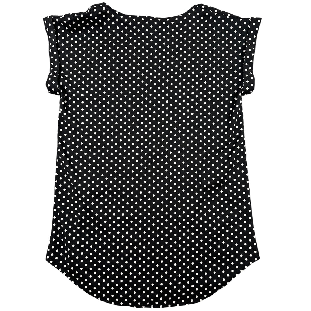 Express Polka Dot Zip Front Gramercy Tee