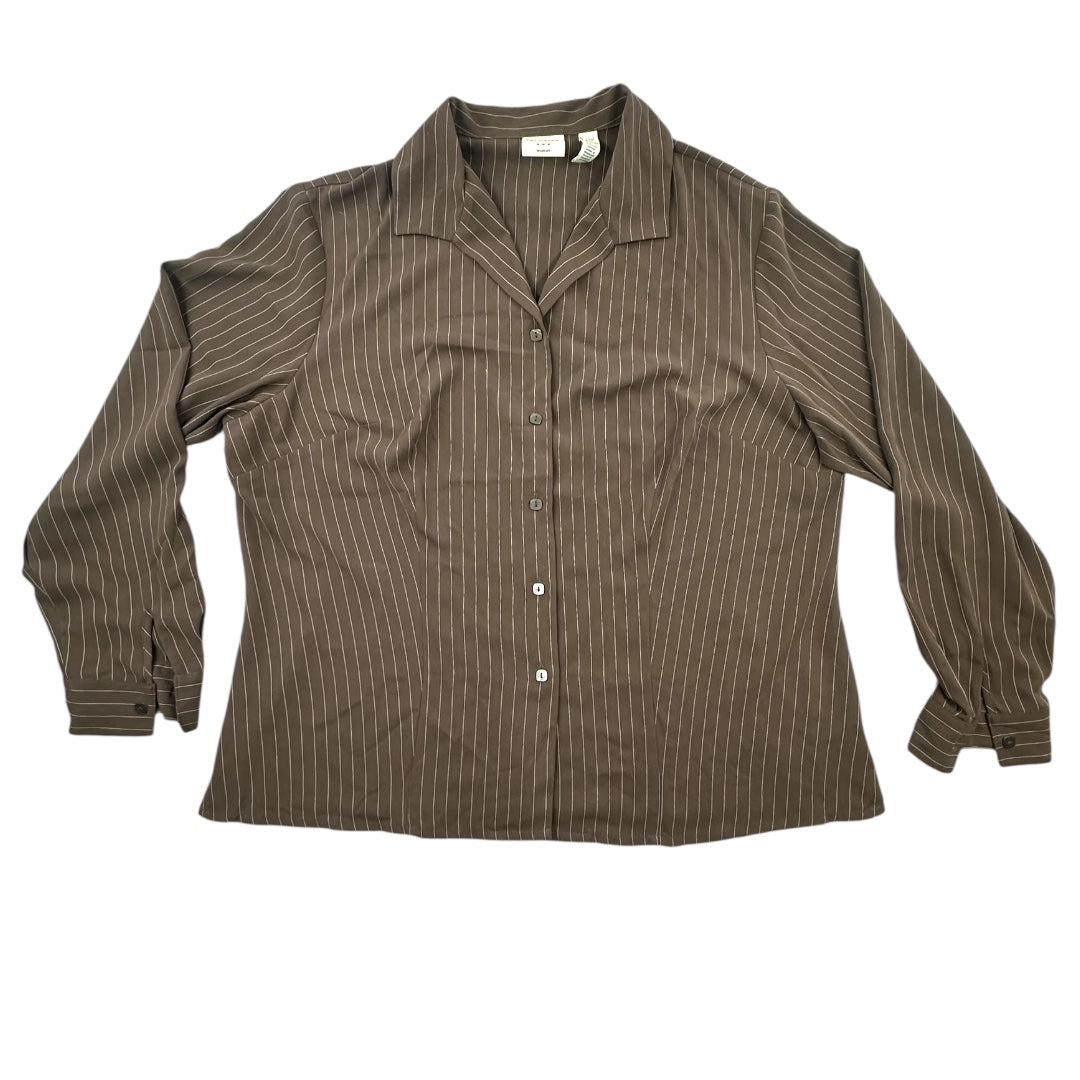 Covington Button Down Pinstripe Blouse