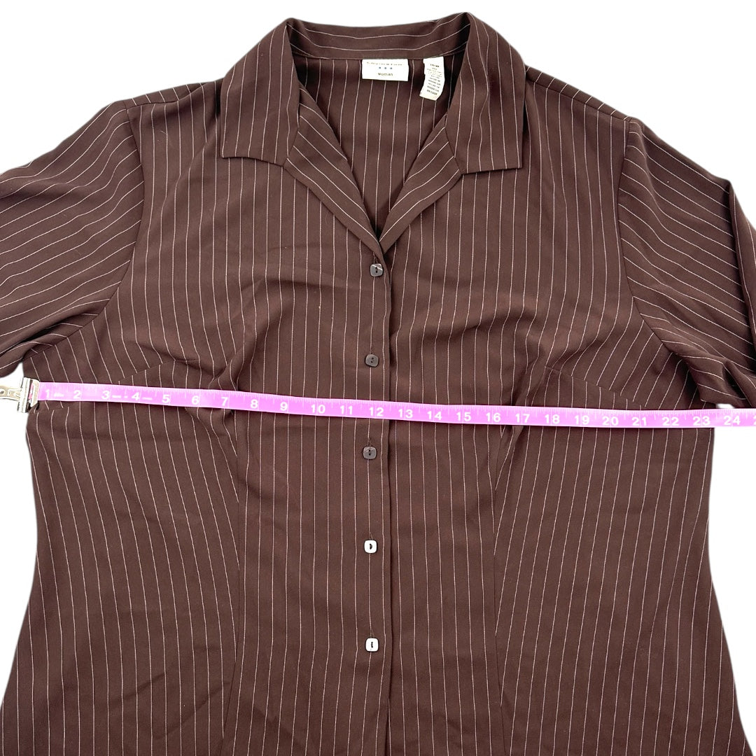 Covington Button Down Pinstripe Blouse