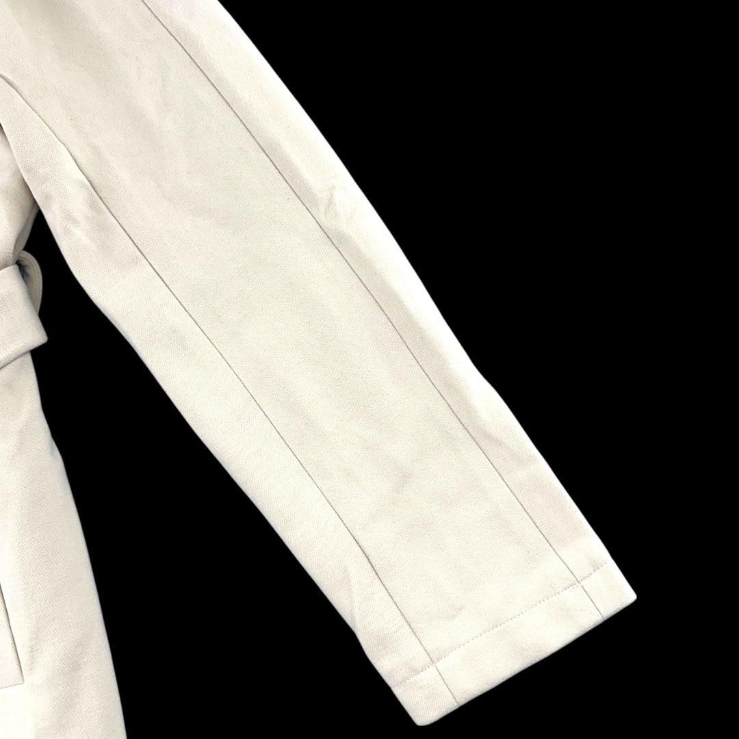 Cream Double Breasted Trench Coat