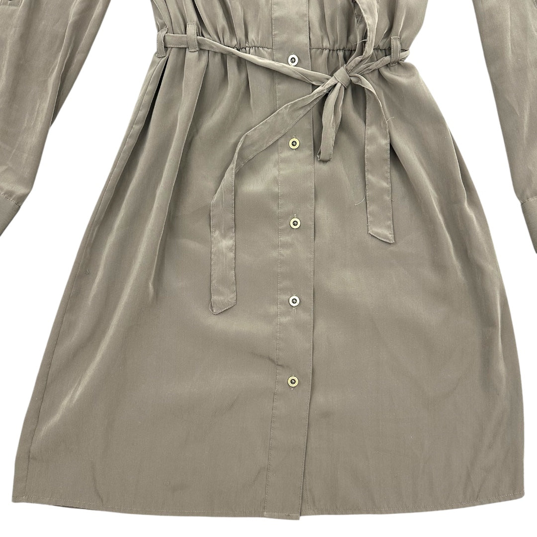 Banana Republic Olive Green Utility Shirt Dress