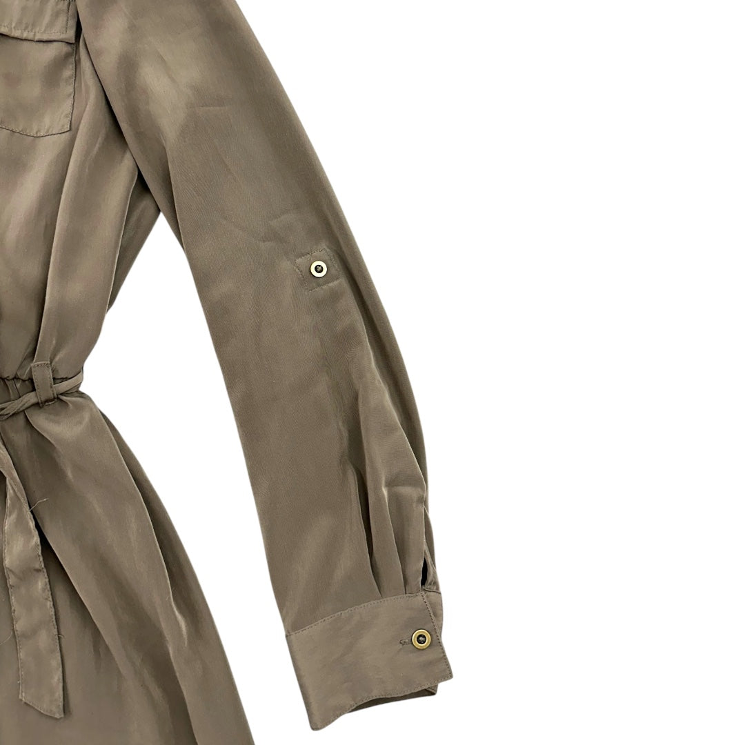 Banana Republic Olive Green Utility Shirt Dress