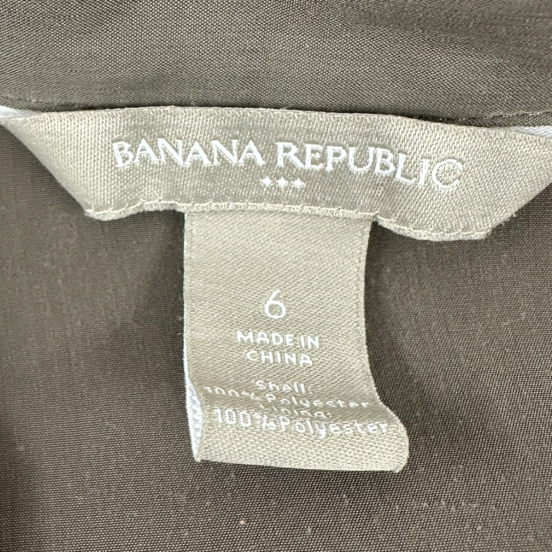 Banana Republic Olive Green Utility Shirt Dress