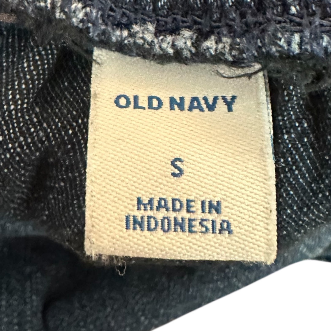 Old Navy Fit & Flare Cami Ruffle Hem Jean Dress