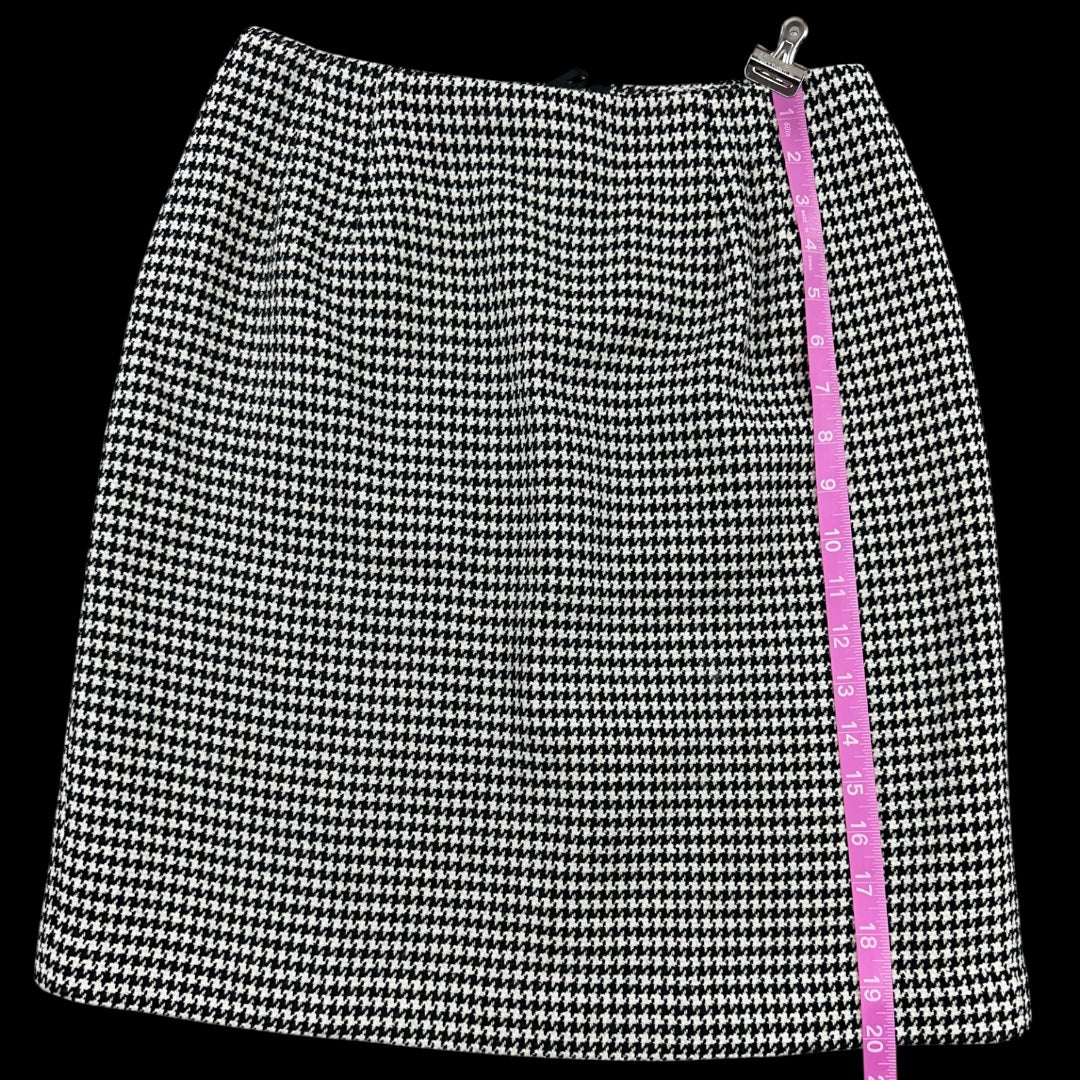 Talbots Houndstooth Pencil Skirt