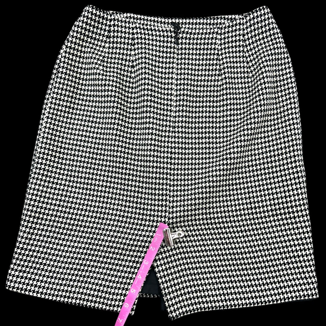 Talbots Houndstooth Pencil Skirt