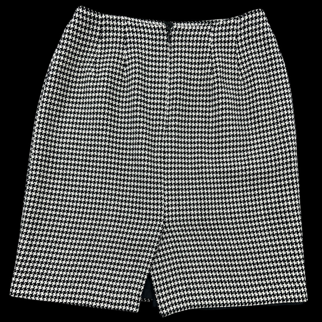 Talbots Houndstooth Pencil Skirt