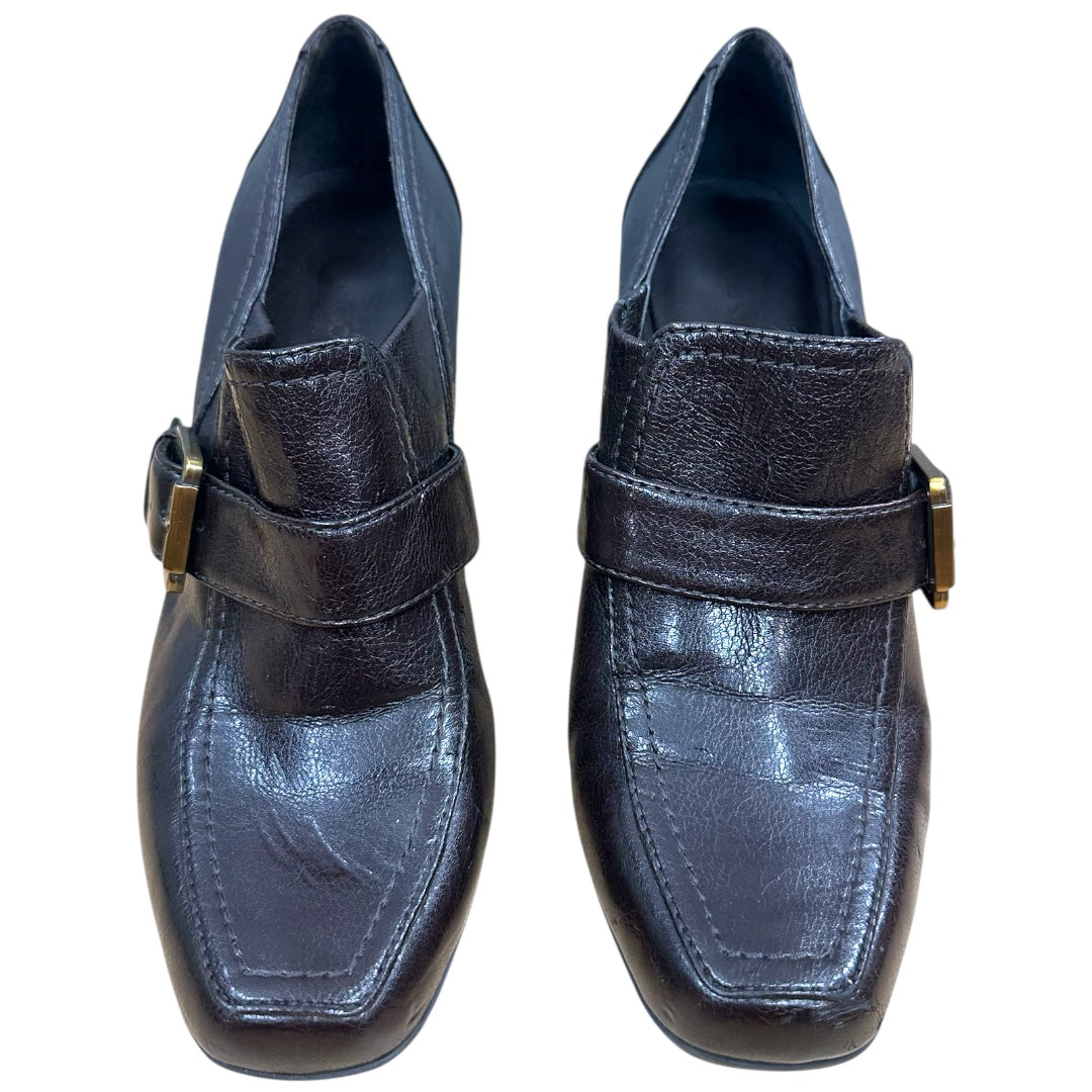 Franco Sarto Dark Brown Loafer Heels