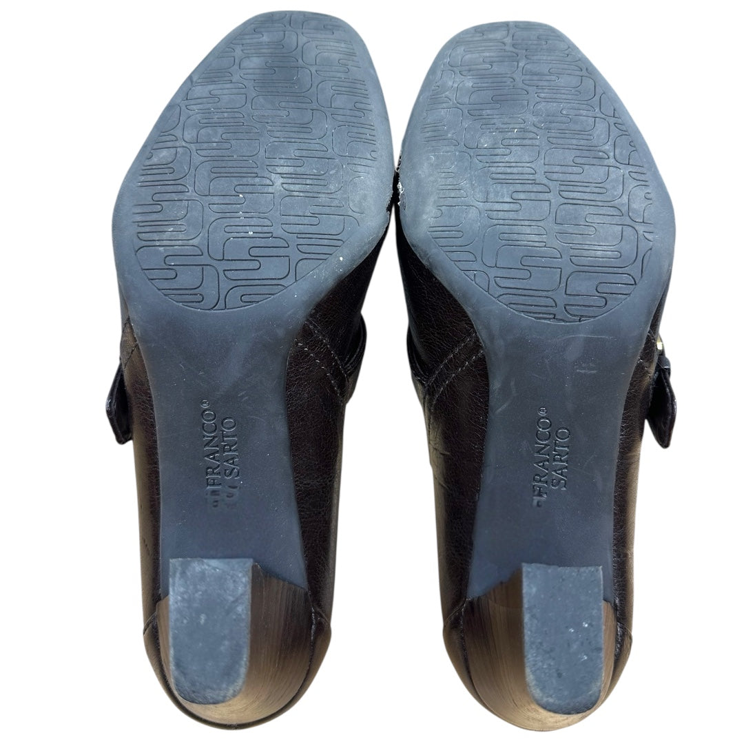 Franco Sarto Dark Brown Loafer Heels