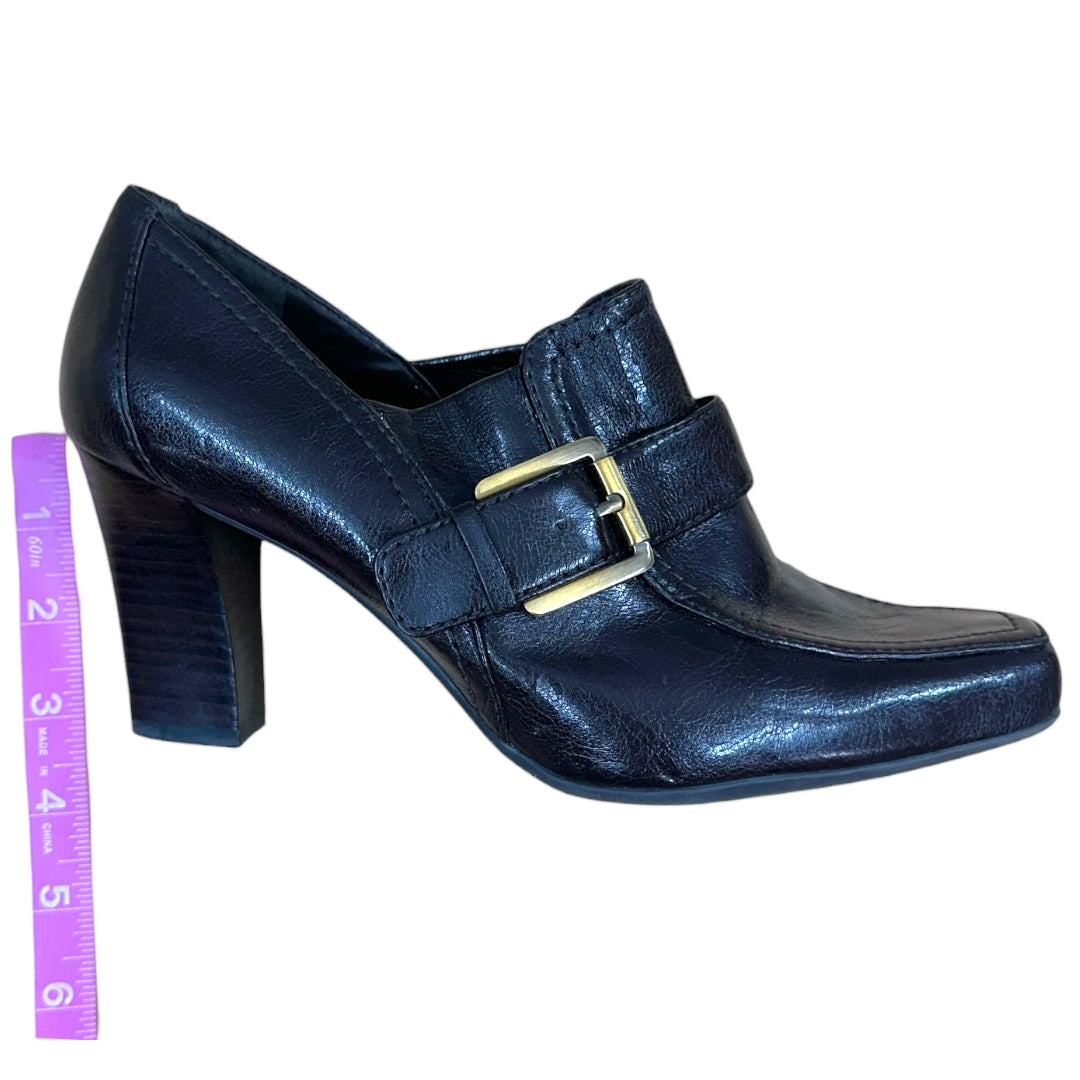 Franco Sarto Dark Brown Loafer Heels