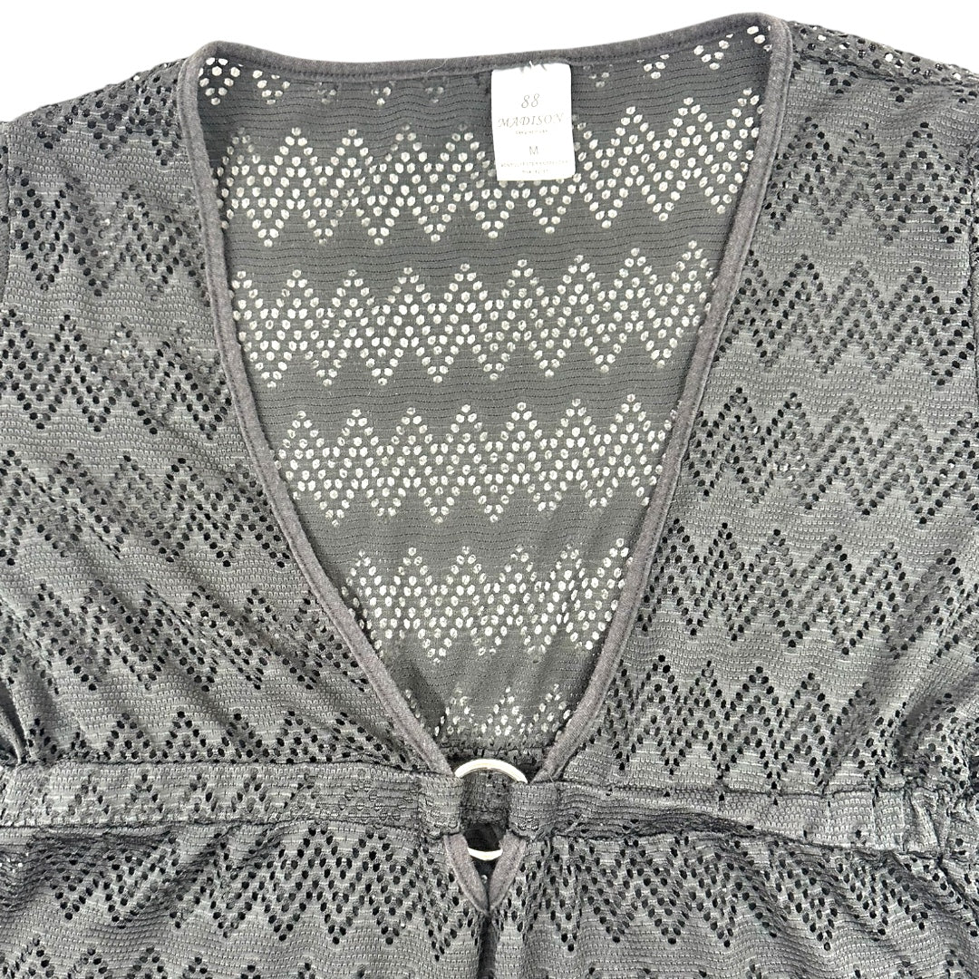 88 Madison Chevron Patterned Knit Swim Cover Up