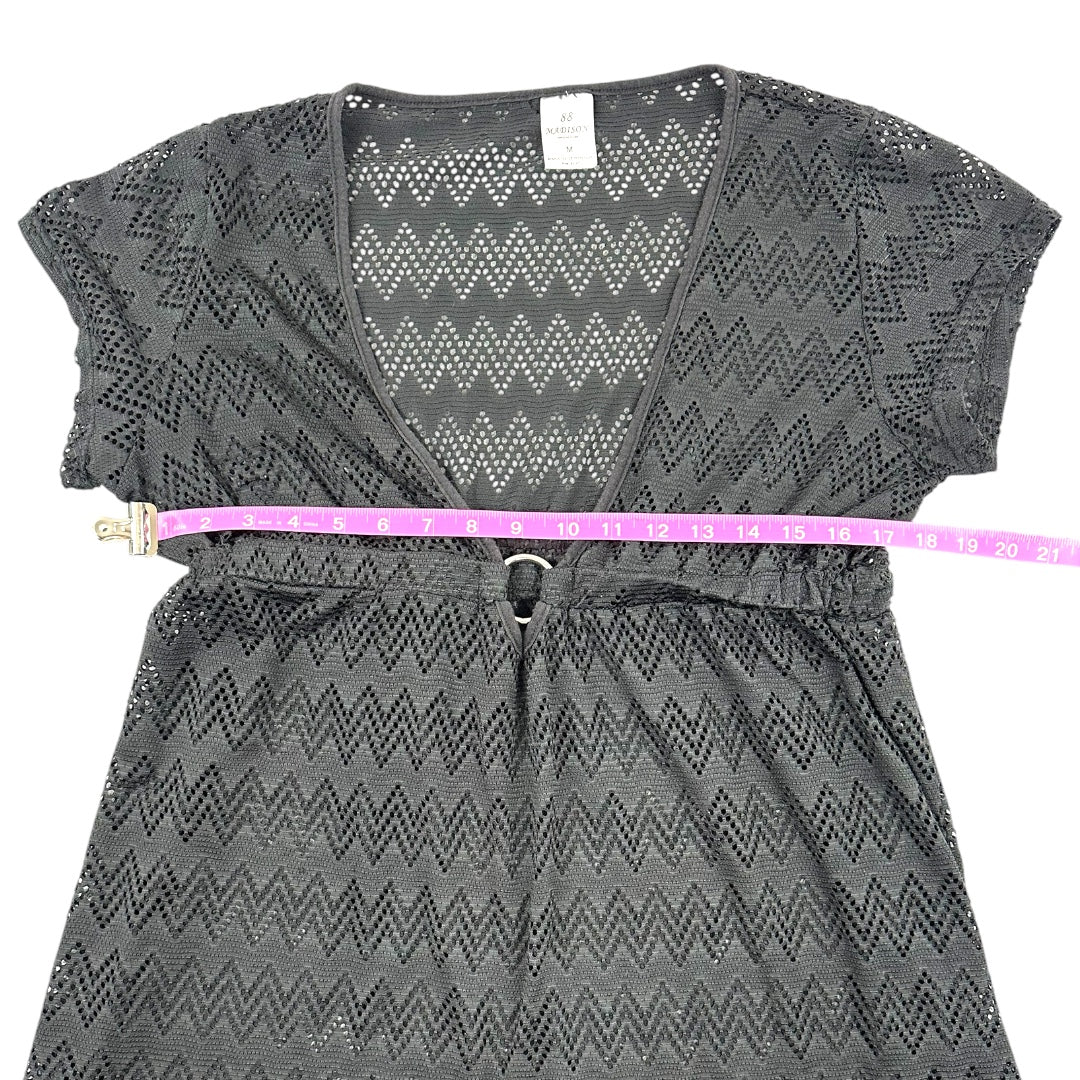 88 Madison Chevron Patterned Knit Swim Cover Up