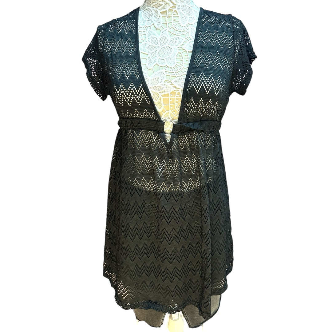 88 Madison Chevron Patterned Knit Swim Cover Up