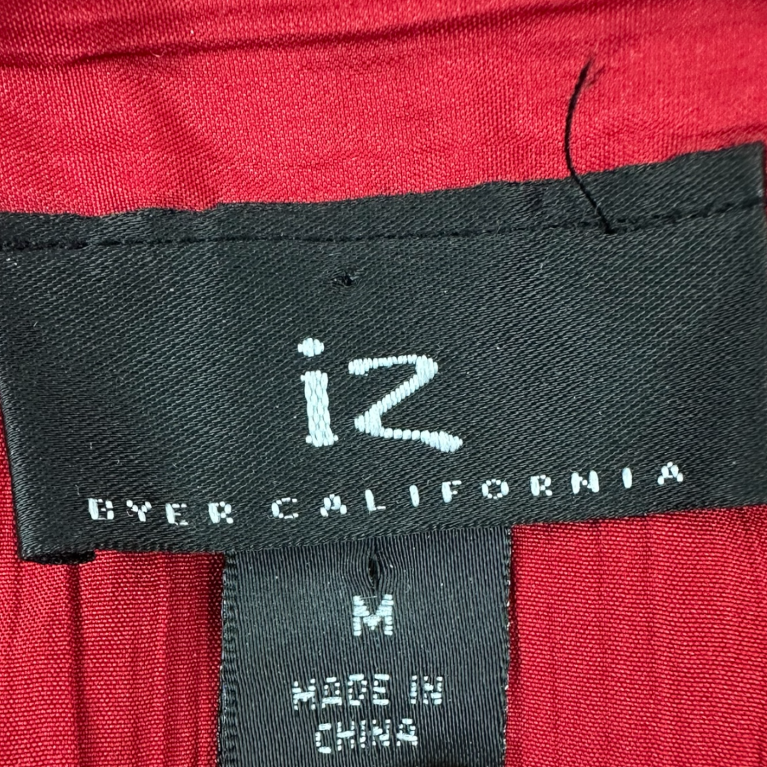 Y2K IZ Byer Red Button Down Blouse