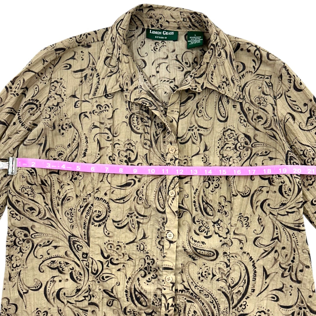 Lemon Grass Studio Button Down Blouse