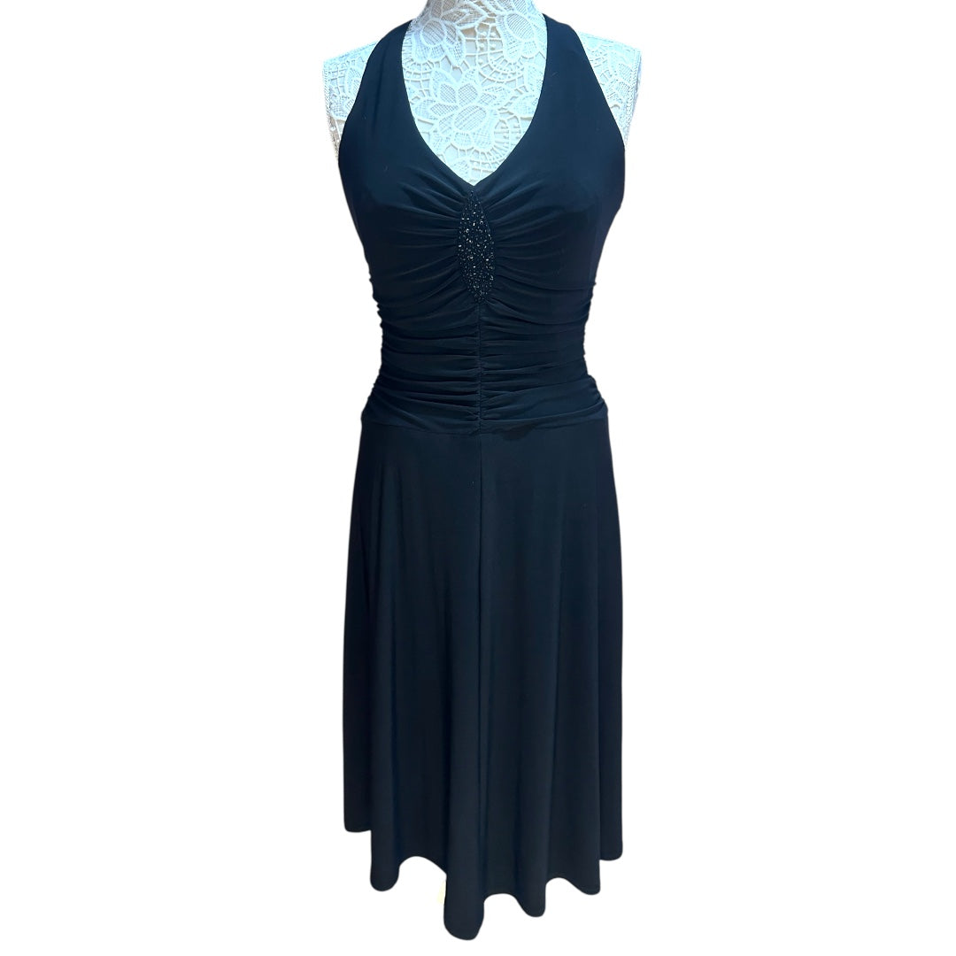 Evan Picone Black Halter Dress
