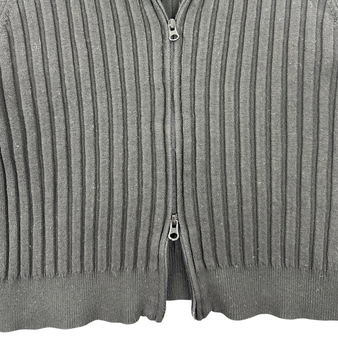 Wild Fable Double Zipper Ribbed Cardigan