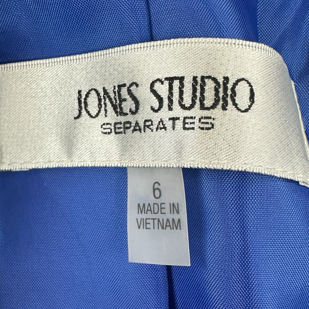 Jones Studio Royal Blue Open Front Blazer