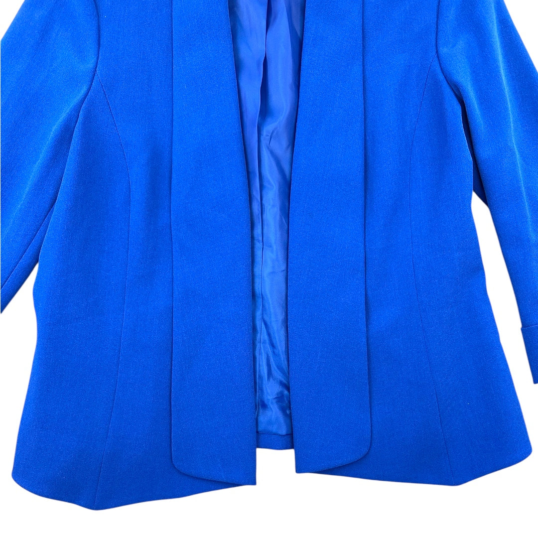 Jones Studio Royal Blue Open Front Blazer