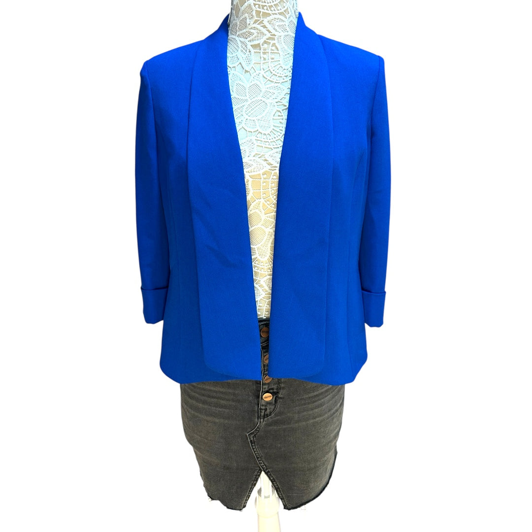 Jones Studio Royal Blue Open Front Blazer