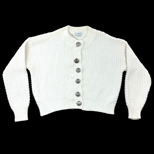 Apostrophe Chunky Knit Cropped Cardigan