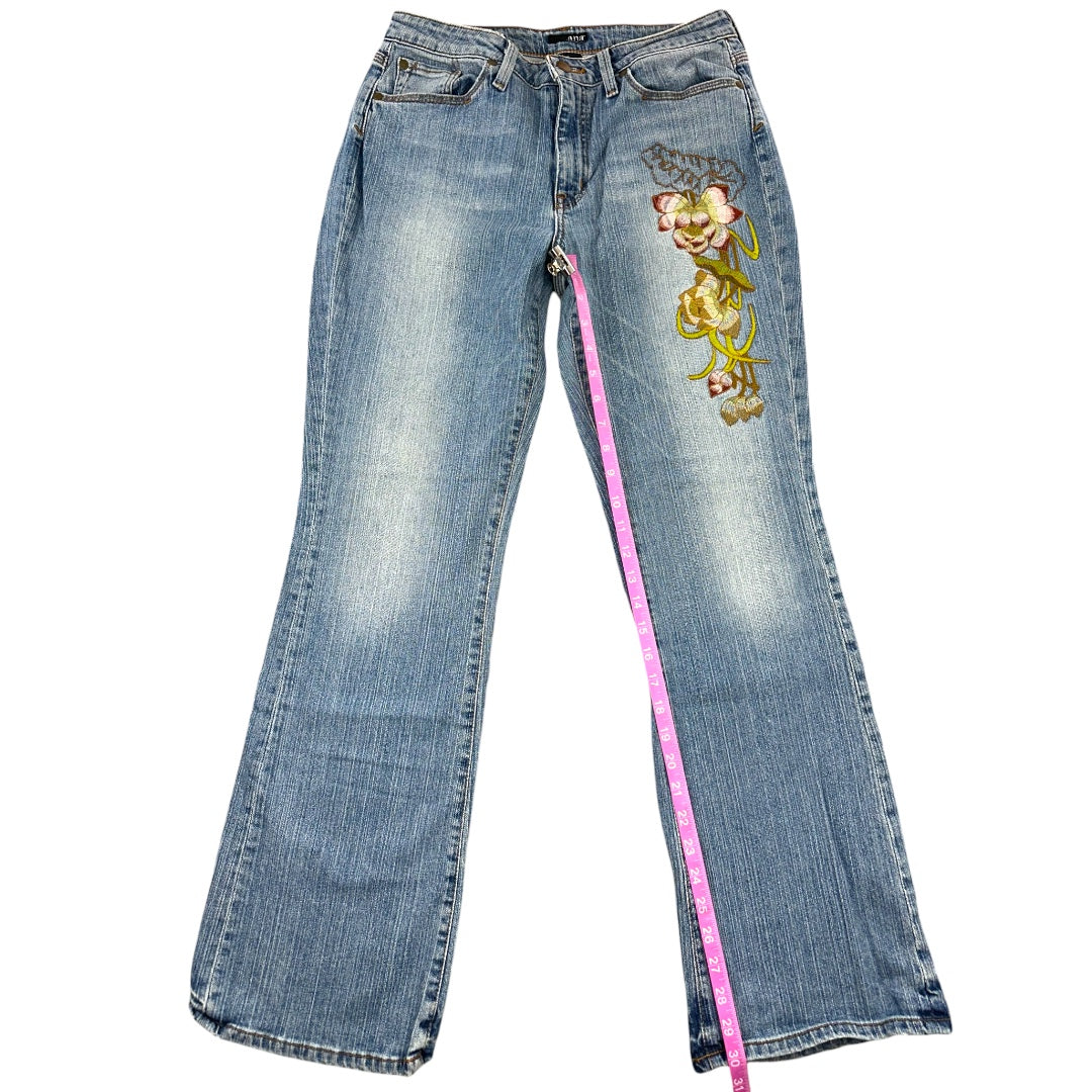 Y2K A.N.A Floral Embroidered Flare Jeans