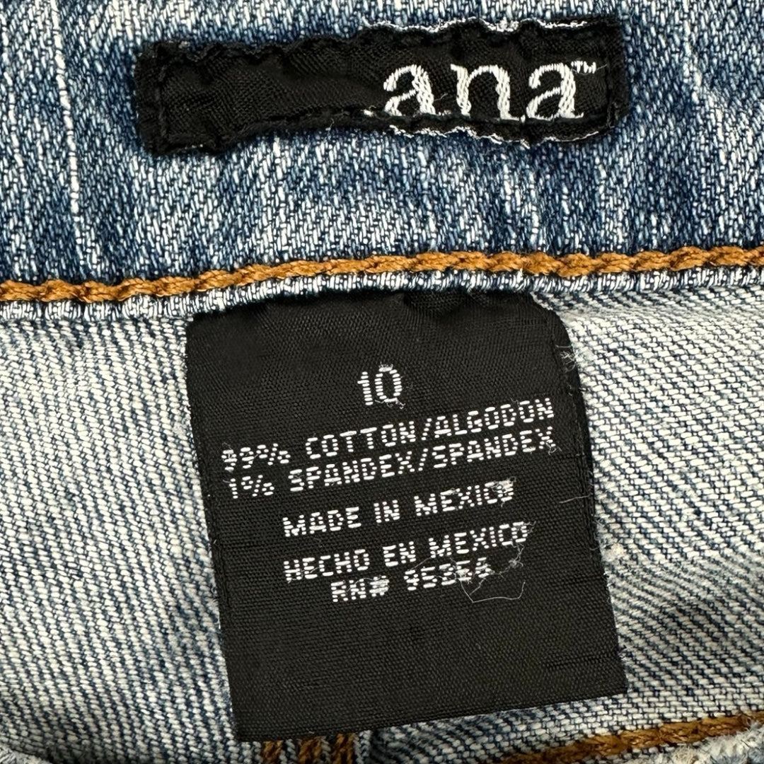 Y2K A.N.A Floral Embroidered Flare Jeans
