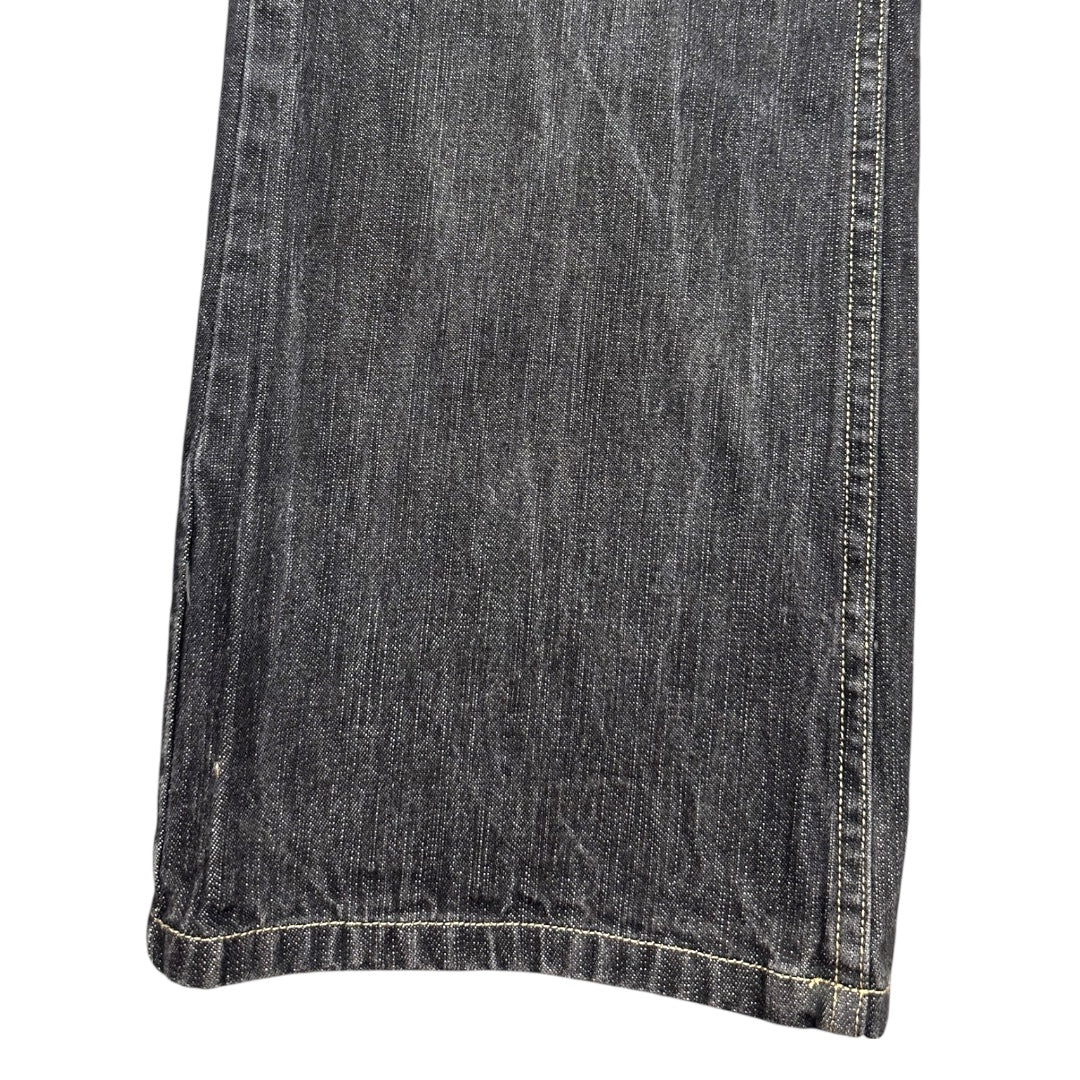 Liz Claiborne Dark Charcoal Washed Straight Leg Jeans